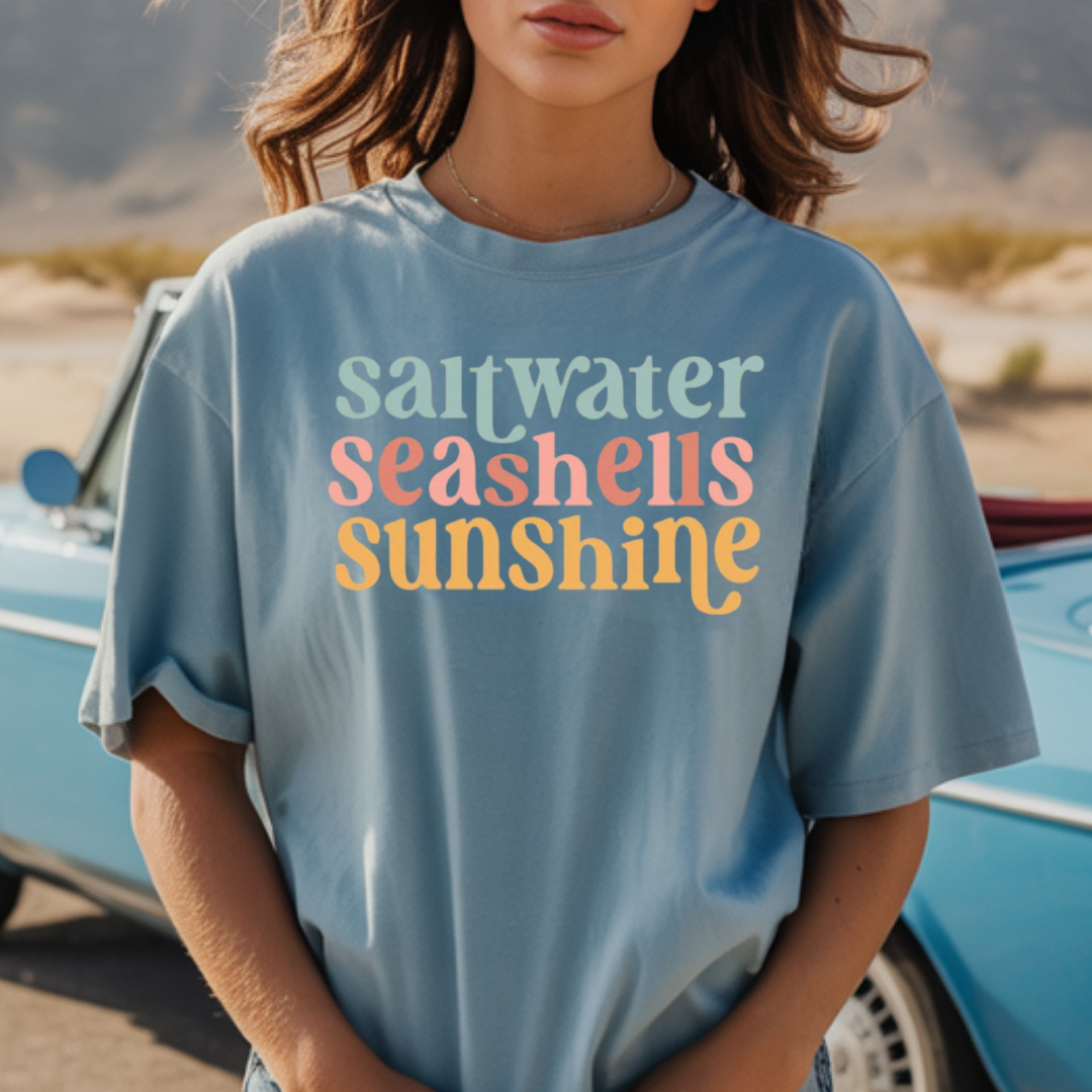 Saltwater Seashells Sunshine T-Shirt