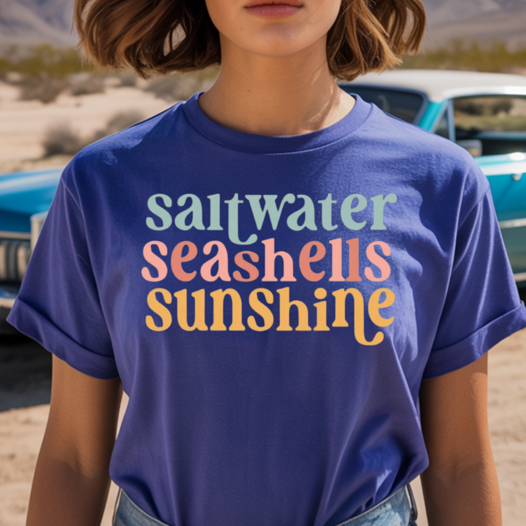 Saltwater Seashells Sunshine T-Shirt