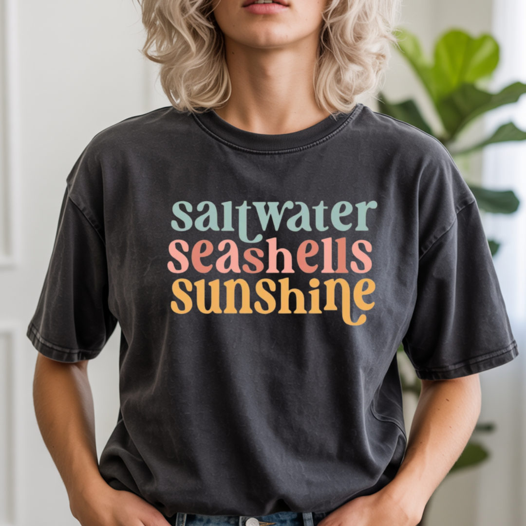 Saltwater Seashells Sunshine T-Shirt